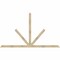 Ekena Millwork Saratoga Rough Sawn Timber Gable Bracket, Douglas Fir, 108"W x 63"H x 2"D x 4"F, 14/12 Pitch GBW108X63X0204SAR00RDF - alternate 1